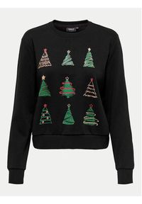 only - ONLY Bluza Yda Xmas 15270956 Czarny Regular Fit. Kolor: czarny. Materiał: bawełna, syntetyk #2