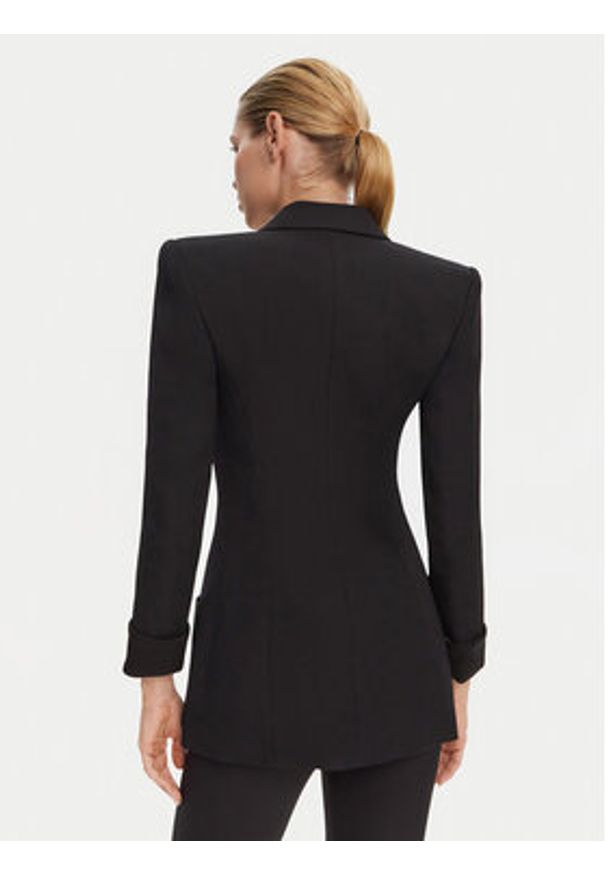 Balmain Marynarka DF1SE095ME54 Czarny Regular Fit. Kolor: czarny. Materiał: wełna