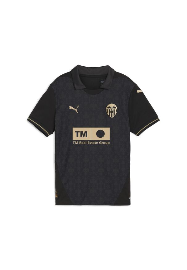 Puma - Młodzieżowa koszulka wyjazdowa Valencia CF 24/25 PUMA Black Gold. Kolor: żółty, wielokolorowy, czarny