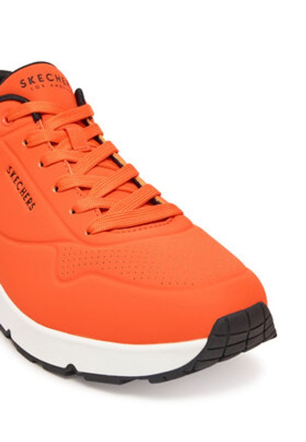 skechers - Skechers Sneakersy Uno - Stand On Air 52458/ORBK Pomarańczowy. Kolor: pomarańczowy. Materiał: skóra