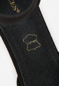 Born2be - Czarne Czółenka Vices na Szpilce ze Skórzaną Wkładką i Paskiem Wokół Kostki Anselita. Okazja: do pracy. Zapięcie: pasek. Kolor: czarny. Materiał: skóra. Sezon: wiosna, lato. Obcas: na szpilce. Styl: wizytowy #9