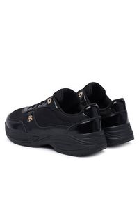 TOMMY HILFIGER - Tommy Hilfiger Sneakersy Modern Runner Shiny Leather FW0FW09413 Czarny. Kolor: czarny. Materiał: skóra #3