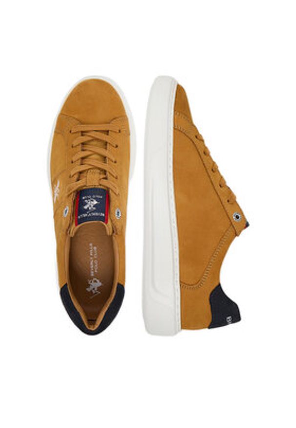Beverly Hills Polo Club Sneakersy CEO-LOMAX-01 MI08 Brązowy. Kolor: brązowy. Materiał: nubuk, skóra