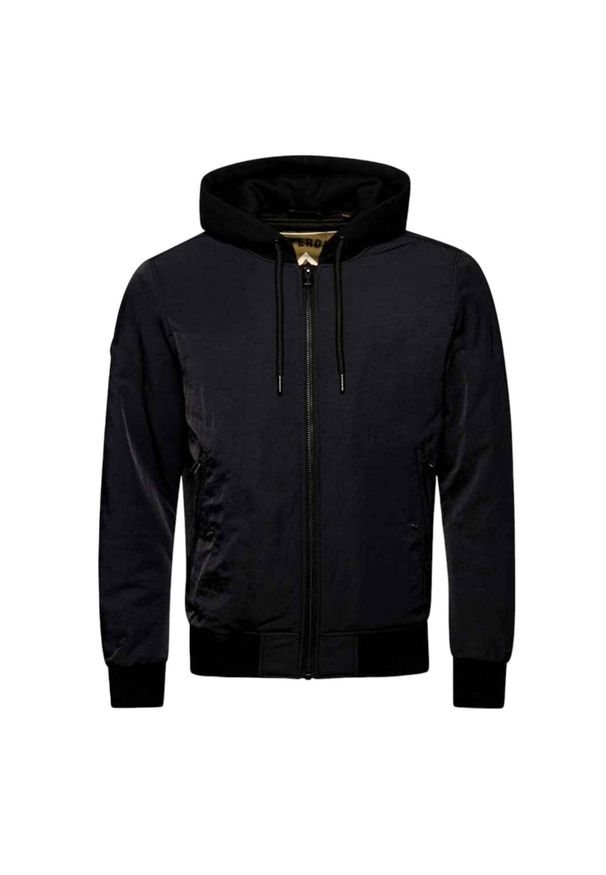 Kurtka turystyczna męska Superdry Military. Kolor: czarny. Materiał: nylon. Sport: turystyka piesza