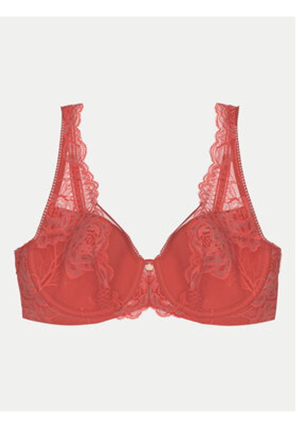 Triumph Biustonosz z fiszbiną Wild Peony Florale 10209627 Różowy. Kolor: różowy. Materiał: syntetyk