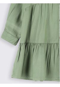 COCCODRILLO - Coccodrillo Sukienka koszulowa ZC2128102MAK Zielony Regular Fit. Kolor: zielony. Materiał: wiskoza. Typ sukienki: koszulowe
