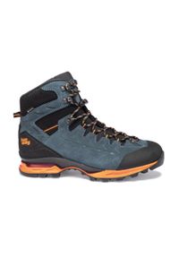 Buty do chodzenia męskie Hanwag Makra Trek Gtx. Kolor: pomarańczowy, wielokolorowy, niebieski. Materiał: zamsz. Sport: turystyka piesza