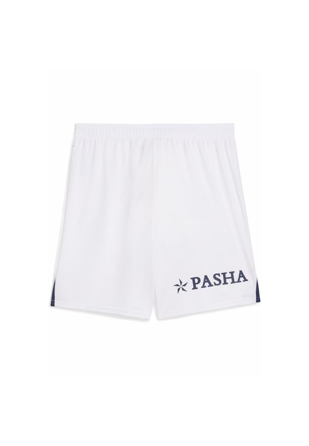 Puma - Męskie szorty Fenerbahçe SK 24/25 PUMA White Blue Violet. Kolor: biały, wielokolorowy, niebieski, fioletowy. Sport: piłka nożna