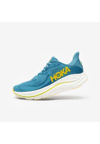 Hoka One One - Buty do biegania męskie Hoka Clifton 10. Kolor: niebieski, wielokolorowy, biały. Materiał: żakard. Szerokość cholewki: normalna. Wzór: geometria. Sezon: lato. Sport: bieganie
