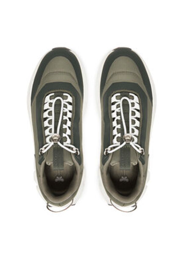 Weekend Max Mara Sneakersy Tandem 2525766015650 Khaki. Kolor: brązowy. Materiał: materiał