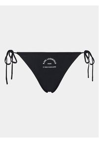 Karl Lagerfeld - KARL LAGERFELD Dół od bikini 230W2216 Czarny. Kolor: czarny. Materiał: syntetyk #4