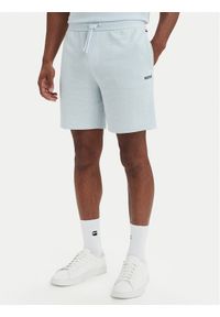 BOSS Szorty sportowe Waffle 50535884 Niebieski jasny Regular Fit. Kolor: niebieski. Materiał: syntetyk. Styl: sportowy #1