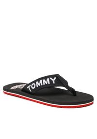Tommy Jeans Japonki Flip Flop Logo Tape EM0EM01147 Czarny. Kolor: czarny. Materiał: materiał