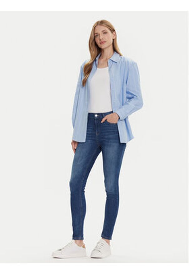 Tommy Jeans Jeansy Nora DW0DW21819 Granatowy Skinny Fit. Kolor: niebieski