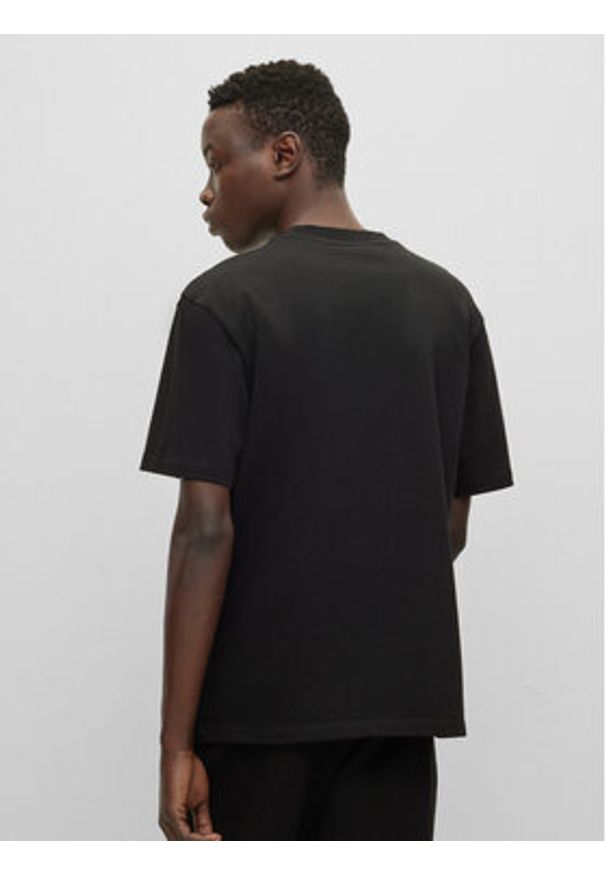 Hugo T-Shirt Dapolino 50488330 Czarny Relaxed Fit. Kolor: czarny. Materiał: bawełna
