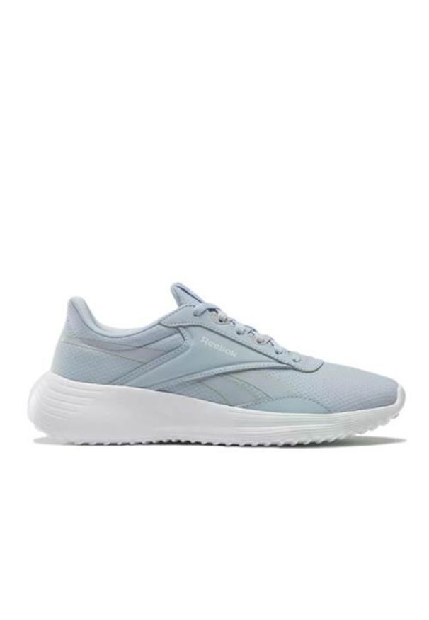 Buty do chodzenia damskie Reebok Lite 4. Zapięcie: sznurówki. Kolor: wielokolorowy, niebieski. Materiał: materiał, syntetyk, tkanina. Szerokość cholewki: normalna. Sport: turystyka piesza