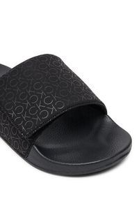 Calvin Klein Klapki HM0HM01671 Czarny. Kolor: czarny. Materiał: materiał