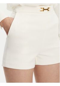 Elisabetta Franchi Szorty materiałowe SH-007-51E2-V240 Biały Regular Fit. Kolor: biały. Materiał: syntetyk #3