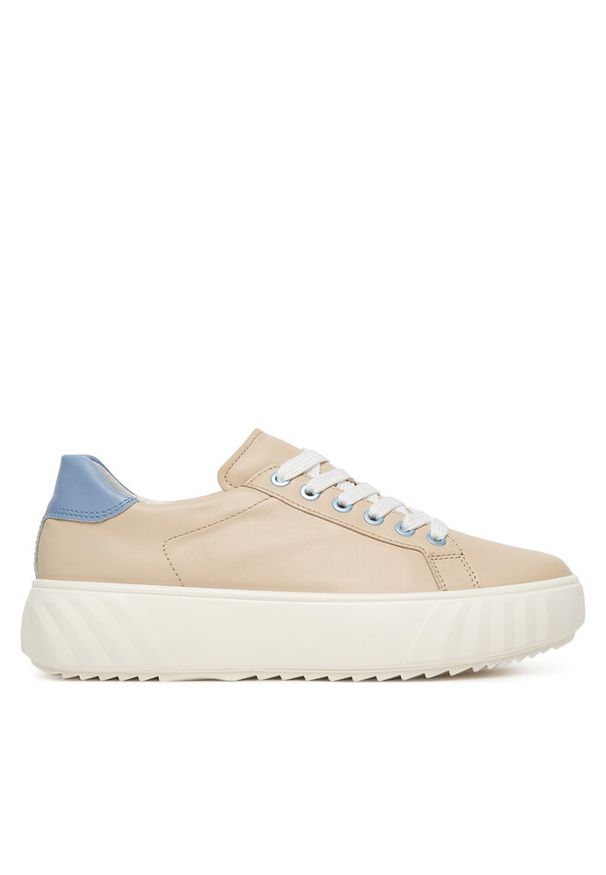 Sneakersy Ara. Kolor: beżowy