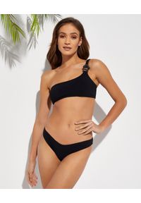 ZIMMERMANN - Komplet bikini Tropicana. Kolor: czarny. Materiał: materiał, prążkowany