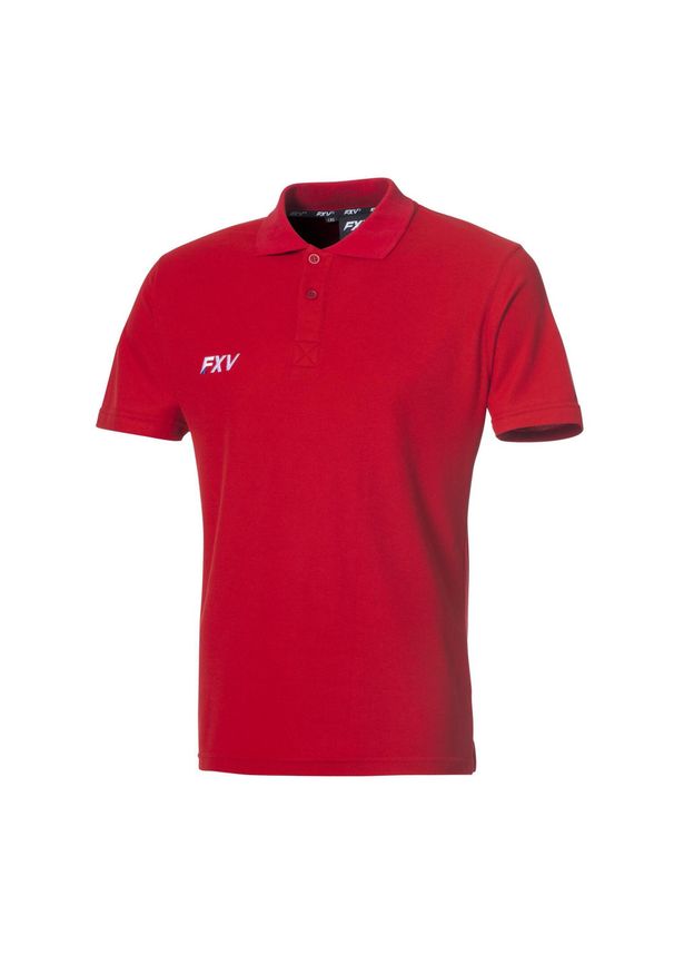 FORCE XV - Polo Force XV classic force. Typ kołnierza: polo. Kolor: czerwony. Materiał: materiał. Styl: klasyczny, elegancki