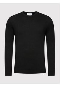 Selected Homme Sweter Berg 16074682 Czarny Regular Fit. Kolor: czarny. Materiał: bawełna