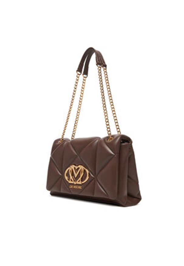 Love Moschino - LOVE MOSCHINO Torebka JC4041PP0NLC0313 Brązowy. Kolor: brązowy. Materiał: skórzane