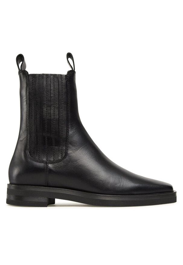 Gino Rossi Botki 222FW131 Czarny. Kolor: czarny. Materiał: skóra