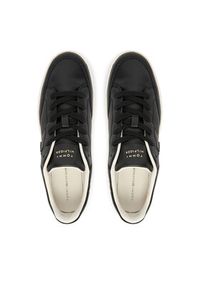 TOMMY HILFIGER - Tommy Hilfiger Sneakersy Th Heritage Court Sneaker Ltr FW0FW09028 Czarny. Kolor: czarny. Materiał: skóra #4