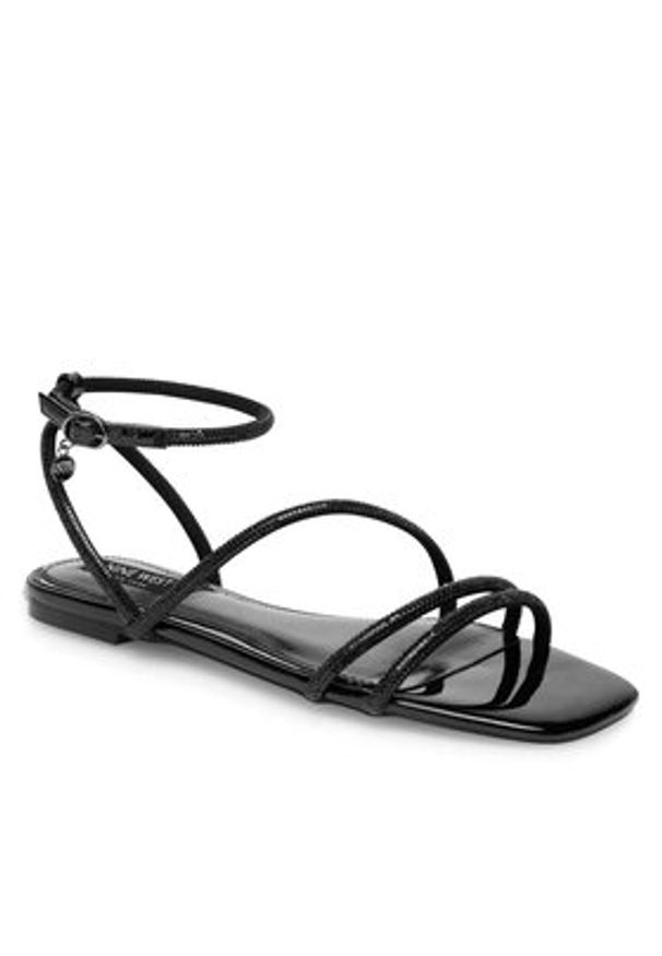 Nine West Sandały WFA2766-1 Czarny. Kolor: czarny. Materiał: syntetyk