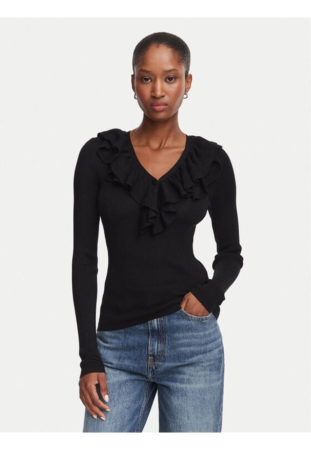 Marella Bluzka Operoso 2623366044 Czarny Slim Fit. Kolor: czarny. Materiał: lyocell