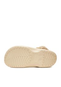 Crocs Klapki C-BAYA LINED FUZZ STRAP CLOG 206633-11S Beżowy. Kolor: beżowy