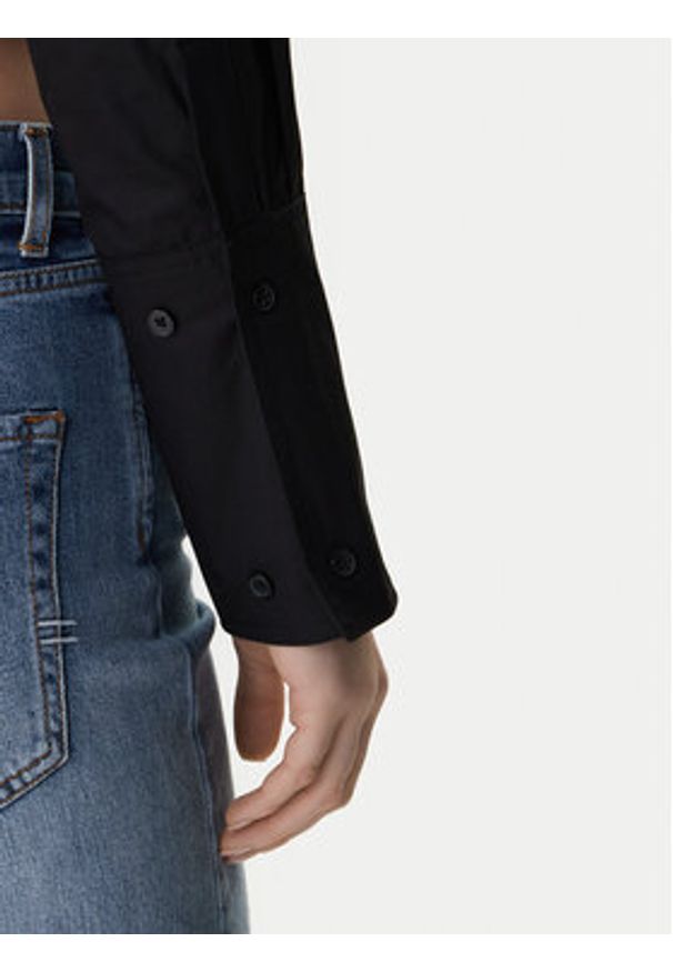 Vero Moda Koszula Melli 10330520 Czarny Regular Fit. Kolor: czarny. Materiał: bawełna