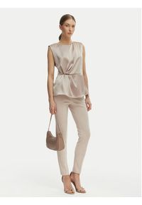 Rinascimento Bluzka CFC0127460003 Beżowy Regular Fit. Kolor: beżowy. Materiał: syntetyk #5