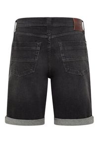 Mustang Szorty jeansowe Washington 1016453 Czarny Straight Fit. Kolor: czarny. Materiał: bawełna #9