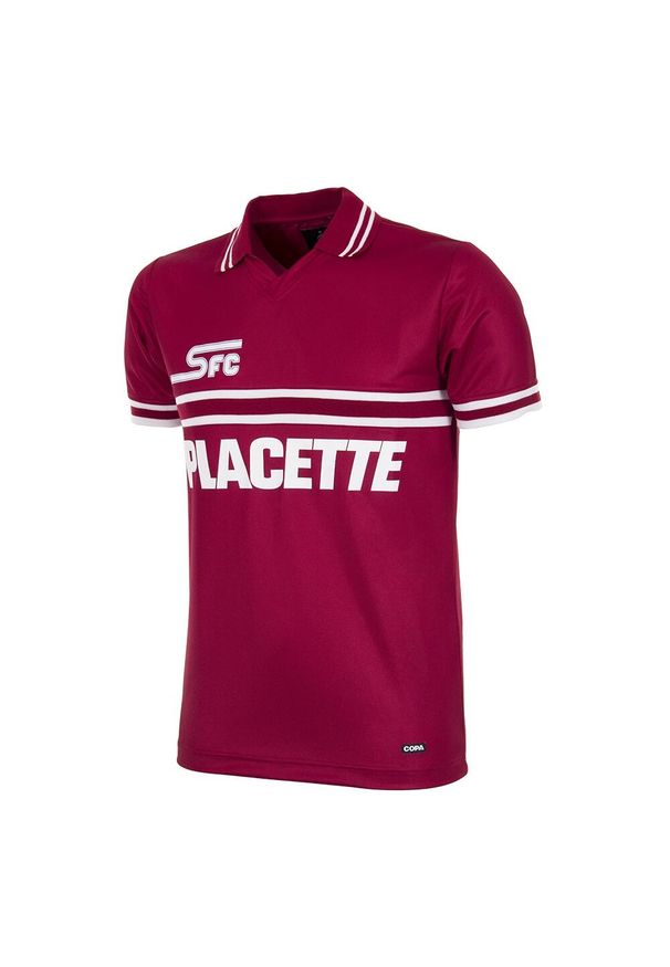 COPA FOOTBALL - Camisola de Futebol Retro Servette FC 1984 - 85. Kolor: czerwony. Sport: piłka nożna
