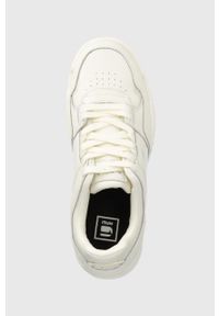G-Star RAW - G-Star Raw sneakersy skórzane attacc bsc kolor biały. Nosek buta: okrągły. Zapięcie: sznurówki. Kolor: biały. Materiał: skóra