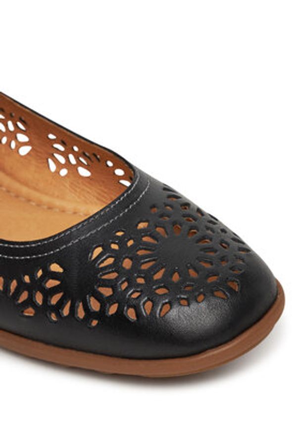 Pikolinos Baleriny W4C-4927 Czarny. Kolor: czarny. Materiał: skóra