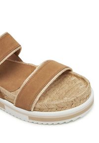 Pollini Sandały SA16405G0MTF0122 Brązowy. Kolor: brązowy. Materiał: zamsz, skóra #5