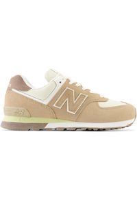 Buty unisex New Balance U574SBW – brązowe. Okazja: na co dzień. Kolor: brązowy. Materiał: guma, materiał. Szerokość cholewki: normalna. Model: New Balance 574