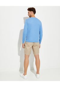 Ralph Lauren - RALPH LAUREN - Niebieska koszulka longsleeve Slim Fit. Typ kołnierza: polo. Kolor: niebieski. Materiał: bawełna. Długość rękawa: długi rękaw. Długość: długie #3