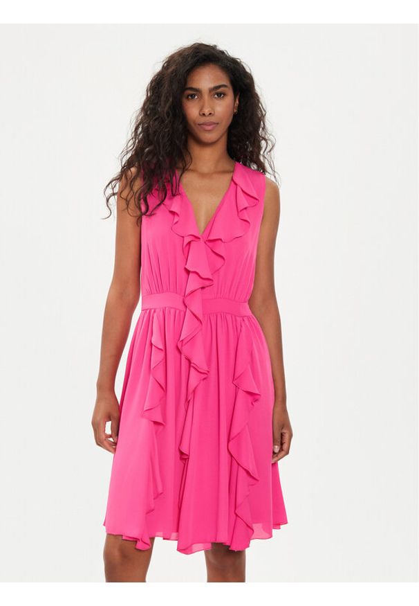 Liu Jo Sukienka codzienna CA4217 TS055 Różowy Regular Fit. Okazja: na co dzień. Kolor: różowy. Materiał: syntetyk. Typ sukienki: proste. Styl: casual