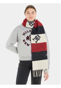 TOMMY HILFIGER - Tommy Hilfiger Szalik Limitless Chic Cb Scarf AW0AW15353 Granatowy. Kolor: niebieski. Materiał: syntetyk