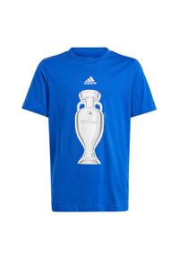 Adidas - Koszulka Official Emblem Trophy Kids. Kolor: niebieski. Materiał: bawełna #1