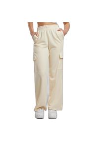 Damskie spodnie dresowe loose fit Urban Classics. Kolor: biały. Materiał: dresówka. Długość: długie. Sport: bieganie #2