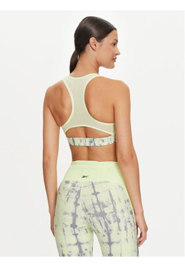 Reebok Biustonosz sportowy Lux Perform Racer Bra-ADP 100037396 Zielony. Kolor: zielony. Materiał: syntetyk