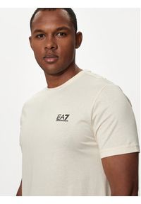 EA7 Emporio Armani T-Shirt 8NPT25 PJVPZ 1713 Beżowy Regular Fit. Kolor: beżowy. Materiał: bawełna