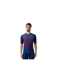 ALÉ CYCLING - Koszulka rowerowa męska Alé Cycling PR-E Onda. Kolor: niebieski, czerwony, wielokolorowy. Sport: kolarstwo