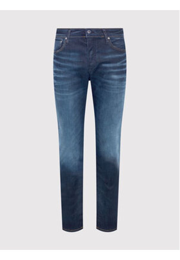 Jack & Jones - Jack&Jones Jeansy Tim 12118215 Granatowy Slim Fit. Kolor: niebieski