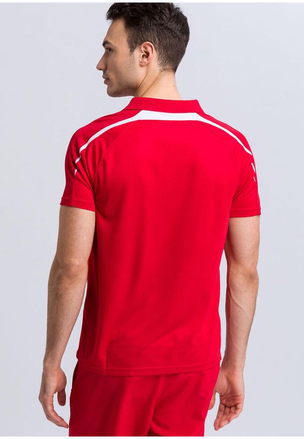 ERIMA - Polo Erima Liga 2.0. Typ kołnierza: polo. Kolor: wielokolorowy, biały, czerwony. Styl: sportowy